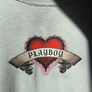 Playboy Heart Graphic Creneck